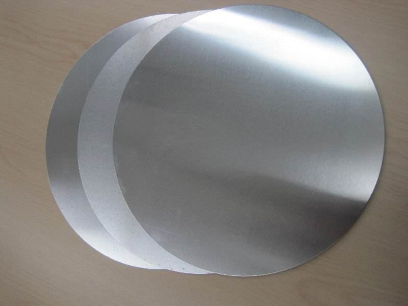 Círculo de aluminio puro con acabado de molino